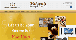 Desktop Screenshot of brownsjewelryandloan.com
